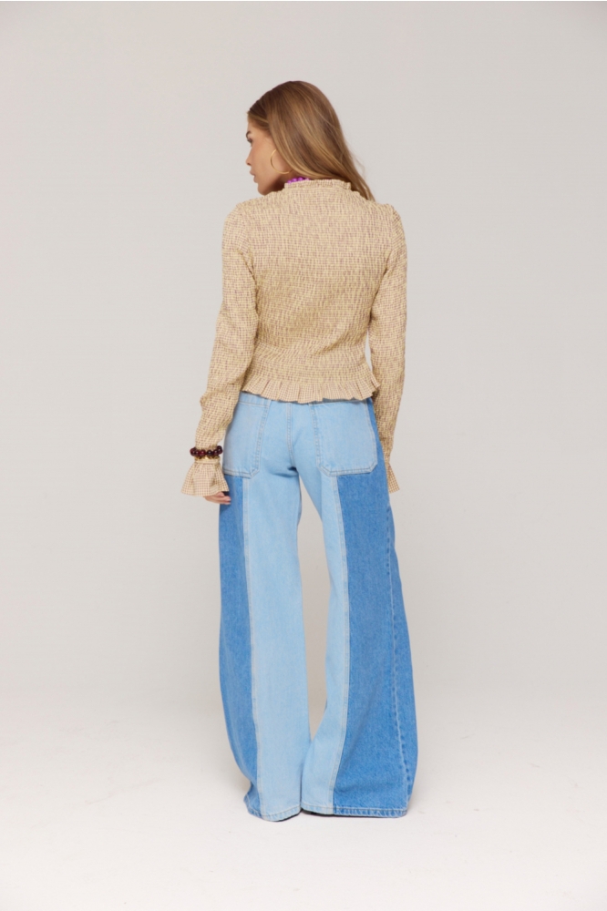 VEERLE LS AW25P604 719 Check Lemonade